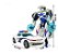 Boneco Transformers Bumblebee Policial Camaro Carro de Polícia Branco Jinjiang 19cm - Imagem 3