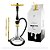 Narguile Mid Sultan Completo milk Ink Preto com dourado - Imagem 1