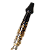 Piteira para narguile Zenith River Preto com Dourado - Imagem 3