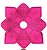 Prato narguile Diamond grande Rosa - Imagem 1