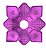 Prato narguile Diamond grande Roxo - Imagem 1