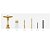 Narguile Mid Sultan Completo Dourado Champanhe - Imagem 2
