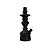 Stem Narguile Empire Preta Hookah King - Imagem 1