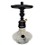 Narguile Hookah King Lafa Completo Preto com Dourado - Imagem 1