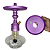 Narguile Hookah King Lafa Completo Roxo com dourado - Imagem 2