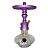 Narguile Hookah King Lafa Completo Roxo com dourado - Imagem 1