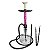 Narguile Alfarid Storm Respiro no Prato Medio Completo Rosa - Imagem 1