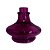 Vaso narguile Rosa Transparente Pequeno Grosso - Imagem 1