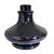 Vaso narguile Preto Pequeno Grosso - Imagem 1