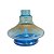 Vaso Narguile Pequeno Filete Dourado MD Azul - Imagem 1