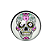 Dichavador Metal 3 Partes Caveira Mexicana - Imagem 1