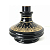 Vaso para Narguile Pequeno Preto com Dourado - Imagem 1