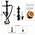 Narguile Madeira Love Hookah Completo na cor preta - Imagem 5