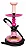 Narguile Completo Barato Stem Aluminio Resistente Bom Cores Rosa - Imagem 2