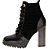 Bota Feminina Coturno Preto - Vizzano - Imagem 3