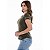 T-shirt Básica Verde Militar Ox Horn - Imagem 2