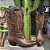 Bota Texana La Marrom Mexicana - Imagem 1