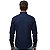 Camisa Manga Longa Okan Western Azul Marinho Acetinado - Imagem 2