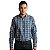 Camisa Manga Longa Bull Roper Xadrez Azul - Imagem 1