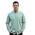 Camisa Manga Longa Okan Western Xadrez Verde Militar - Imagem 1