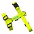 Peitoral para cachorro H amarelo neon com azul tiffany - Imagem 1