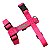 Peitoral para cachorro H rosa com verde neon - Imagem 1