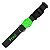 Peitoral H, guia e coleira para cachorro personalizados preto com verde neon - Imagem 2