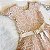 Vestido infantil Renascença luxo salmão - Imagem 3