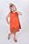 Vestido infantil Halloween Orange laço - Imagem 1