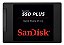 SSD SANDISK PLUS, 480GB, SATA III, 2.5", LEITURA: 535MB/S, GRAVAÇÃO: 445MB/S PRETO - SDSSDA-480G-G26 - Imagem 1