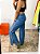 Calça Jeans Feminina Wide Leg com Botões Laterias - Imagem 3