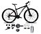 Bicicleta Aro 29 Absolute Nero 5 Kit 2x9 Gta Sunrun K7 Freio a Disco Garfo com Trava - Imagem 5