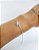Pulseira flor cravejada em Prata 925 - Imagem 4