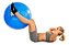 Bola De Pilates Ginastica Gym Ball 65cm C/ Bomba - Acte - Imagem 3