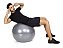 Bola De Ginástica Gym Ball Cinza  65cm - Academia - Vollo - Imagem 4