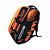 Raqueteira De Beach Tennis E Padel Preto Laranja Shark - Imagem 3
