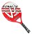 Raquete De Beach Tennis Camewin Em Carbono - Vermelho - Imagem 2