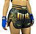 Shorts Muay Thai Innove Modelo Dragon Thai Dourado - Imagem 1