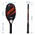 Raquete De Beach Tennis Optum Carbono Flex Preto com Laranja - Imagem 2