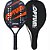 Raquete De Beach Tennis Optum Carbono Flex Preto com Laranja - Imagem 1