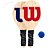 Kit Frescobol Wilson Logo 2 Raquetes Bolinha Capa - Imagem 4