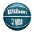 Mini Bola Basquete Nba Drv Wilson Azul - Imagem 1