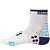 Meia Compressão Compressport Cano Médio V3 Bike Branco Azul - Imagem 4
