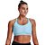 Top Treino Feminino Under Armour Mid Keyhole Compressão Azul - Imagem 4