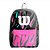 Mochila Esportiva Wilson Mod. Print 25L Preta Rosa Poliéster - Imagem 1