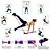 Barra Bastão Pilates Yoga Ginástica Funcional Elástico Lilás - Imagem 5