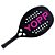 Raquete Beach Tennis Yopp Carbono 3k 28 Furos Preto Rosa - Imagem 1