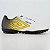 Chuteira Society Umbro Warskin Unissex Branco Amarelo Preto - Imagem 1