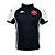 Camiseta Vasco da Gama Preto Branco Oficial Licenciada Kappa - Imagem 1