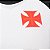 Camiseta Vasco da Gama Branco Preto Oficial Licenciada Kappa - Imagem 3